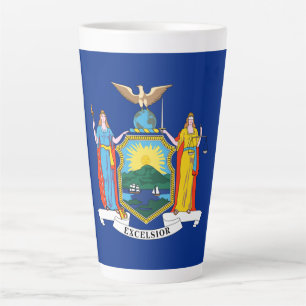 Tasse Latte New York : The Empire State, Home Big Apple Flag