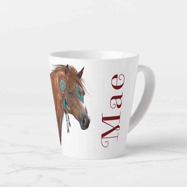Tasse Latte Nicole personnalisée - Mae 2 (Angle droit)