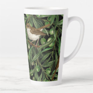 Tasse Latte Nightingales dans l'olivier 3