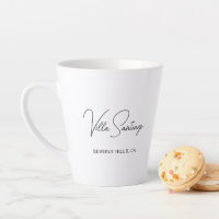 Nom de résidence Chic Script Home Latte