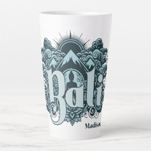 Tasse Latte Nom personnalisé Bali
