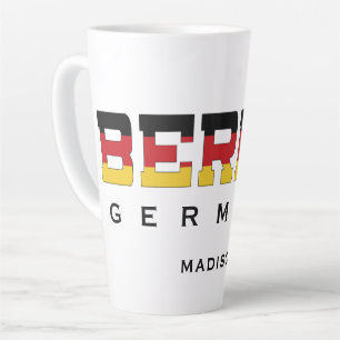Tasse Latte Nom personnalisé Berlin Allemagne
