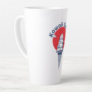 Tasse Latte Nom personnalisé Kawaii Crème glacée Cone mignonne
