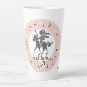 Tasse Latte Nom personnalisé SIGNE Zodiaque Sagittaire