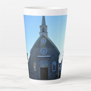 Tasse Latte Notre Dame des Victoires, Vieux Québec, Canada