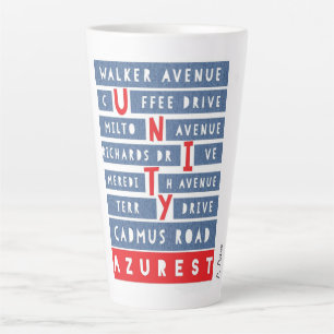 Tasse Latte Notre UNITÉ D'AZUREST dans notre UNITÉ Communaut