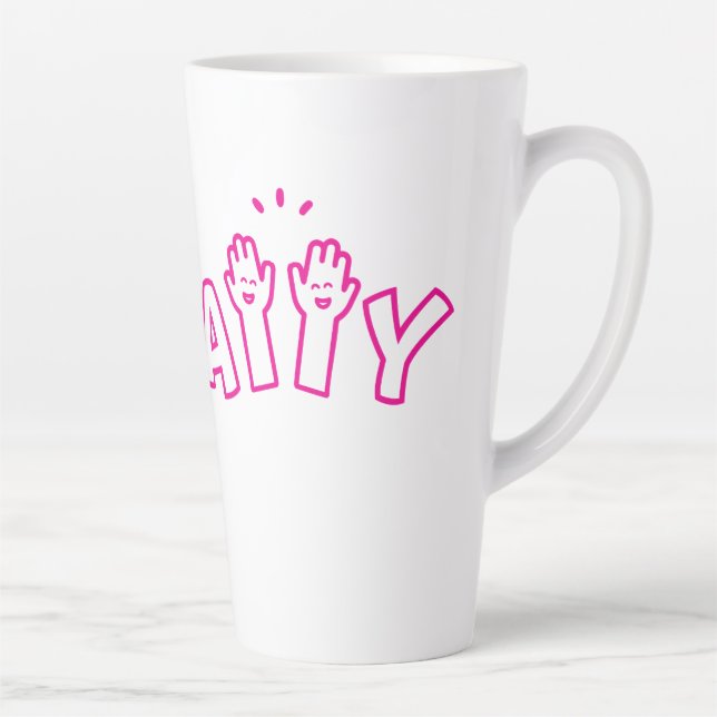 Tasse Latte Nous aimons les vendredis et les LATTE (Droite)