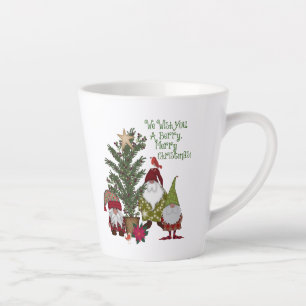 Tasse Latte Nous Vous Souhaitons Un Berry Joyeux Gnomes De Noë