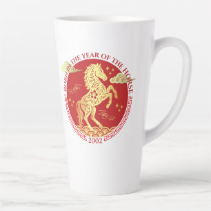 Tasse Latte Nouvel An Chinois Né dans l'Année du Cheval