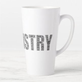 Tasse Latte Nuage de mots de chimie