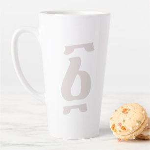 Tasse Latte Numéro éthiopien Un Ahaz Geez