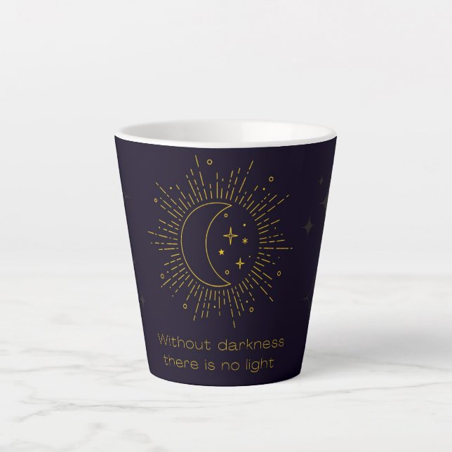 Tasse Latte Obscurité et lumière (Devant)