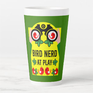 Tasse Latte Observateur d'oiseaux original unique