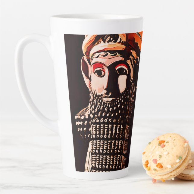 Tasse Latte oeuvre lamassu (En situation)