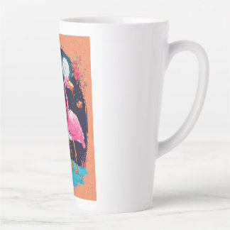 Tasse Latte Oiseaux