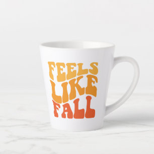 Tasse Latte On A L'Impression D'Une Chute