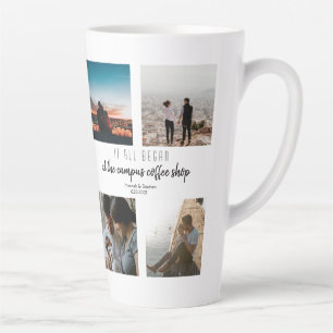 Tasse Latte Où tout a commencé pour l'amour Histoire Collage