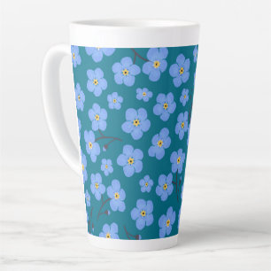 Tasse Latte Oublie-moi pas motif