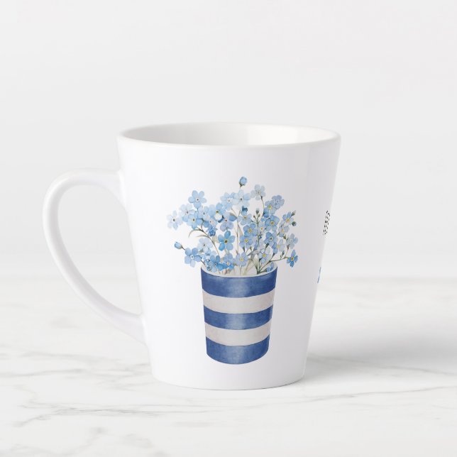 Tasse Latte Oubliez-moi pas Flower Lover céramique (Gauche)