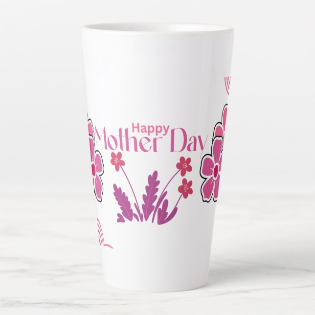 Tasse Latte Pack cadeau moderne pour la fête des mères (Devant)