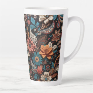 Tasse Latte Paisley Floral