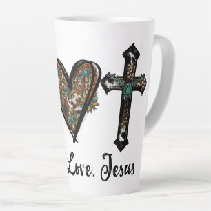 Tasse Latte Paix amour Jésus
