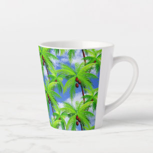Tasse Latte Palmier Tropical