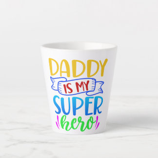 Tasse Latte Papa est mon super héros