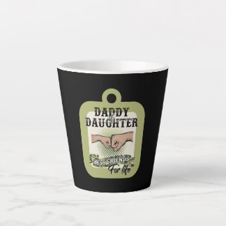 Tasse Latte papa et fille meilleurs amis à vie