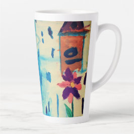 Tasse Latte Papillon en journée de pluie