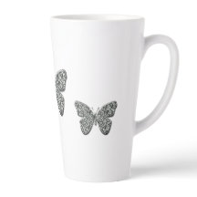 Papillon noir et blanc élégant