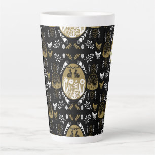 Tasse Latte Pâques Avril cadeau de vacances