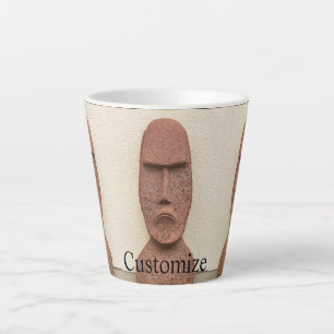 Tasse Latte Pâques Île Moai Head Thunder Cove