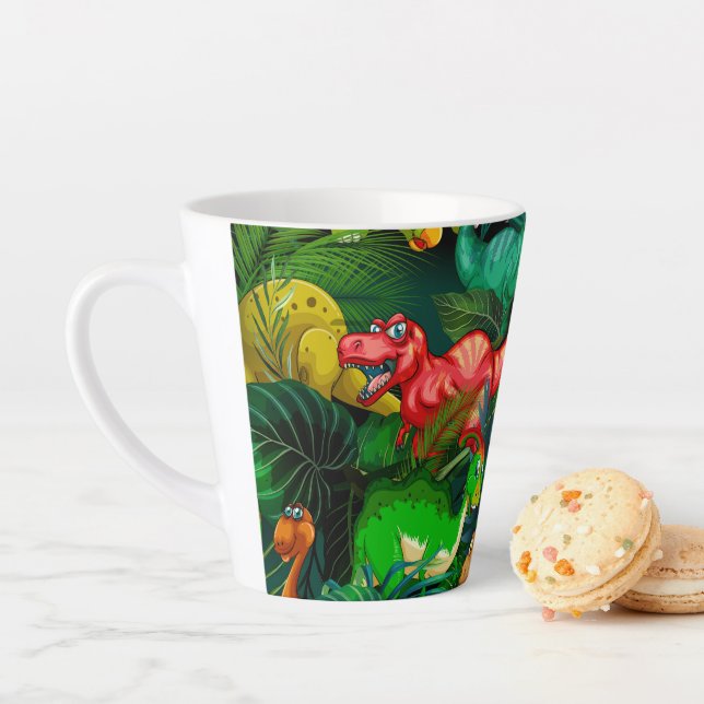 Tasse Latte Parc des dinosaures (En situation)