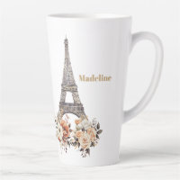 Paris Tour Eiffel Fleurs Magnifiques Personnalisé