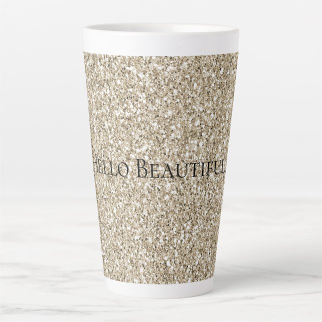 Tasse Latte Parties scintillant Champagne Gold   (Devant)