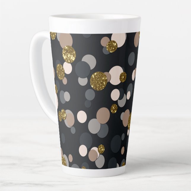 Tasse Latte Parties scintillant Confetti Peach, Maple, Grey an (Angle gauche)