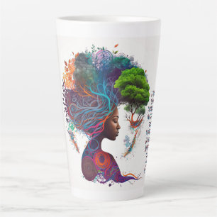Tasse Latte Parties scintillant de femmes inspirées et latte d