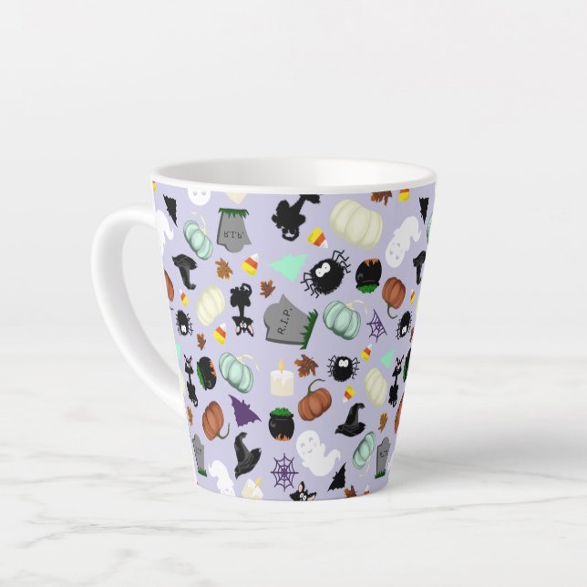 Tasse Latte Pastel Halloween (Angle gauche)