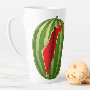 Tasse Latte Pastèque Palestine - Slice
