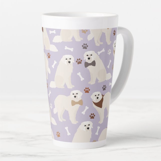 Tasse Latte Pâtes et os des Pyrénées (Angle droit)