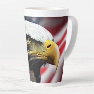 Tasse Latte Patriotique/Aigle/Américain/USA
