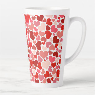 Tasse Latte Patterns de Valentine