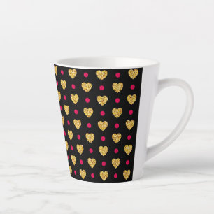Tasse Latte Patterns de Valentine