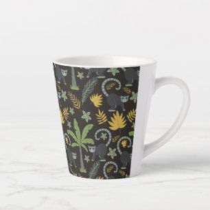 Tasse Latte Paume de singe motif sans soudure