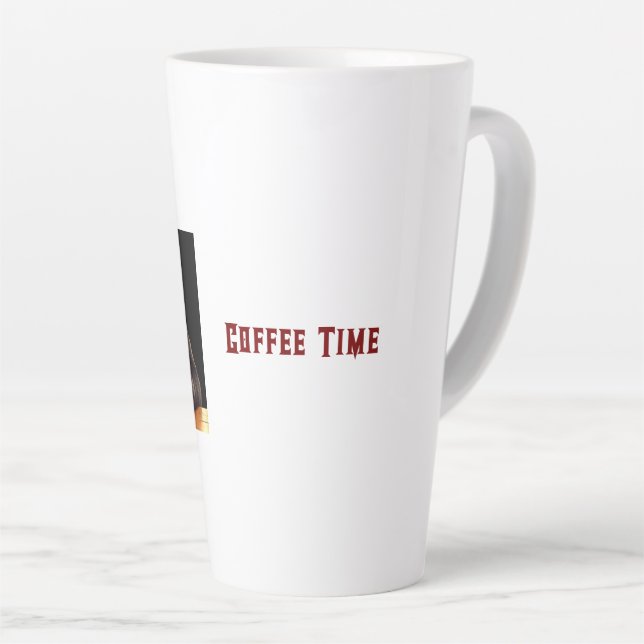 Tasse Latte Pause café du panda (Angle droit)