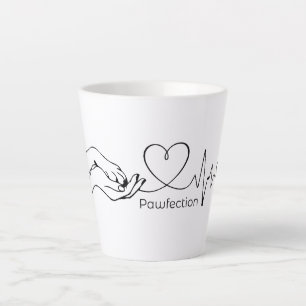 Tasse Latte Pawfection One-Line Art – Amoureux des chiens mini
