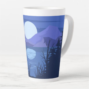 Tasse Latte Paysage naturel