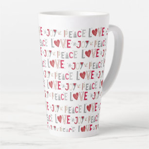 Tasse Latte Peace Love Joy
