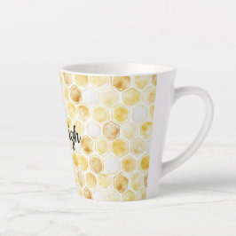 Tasse Latte Peigne jaune or